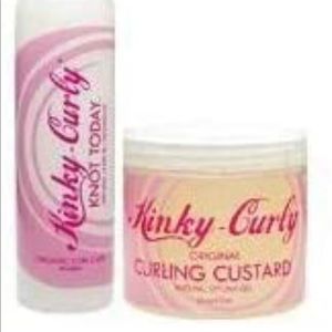 Kinky curly brand knot today and curling custard 8 oz each